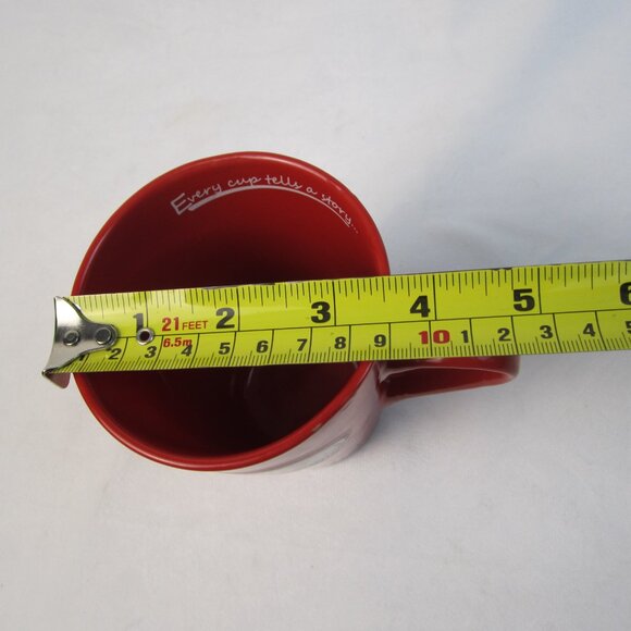 Tim Hortons Cafe & Bake Shop KUWAIT Coffee Mug Red Every Cup Tells a Story -Used - Picture 9 of 10